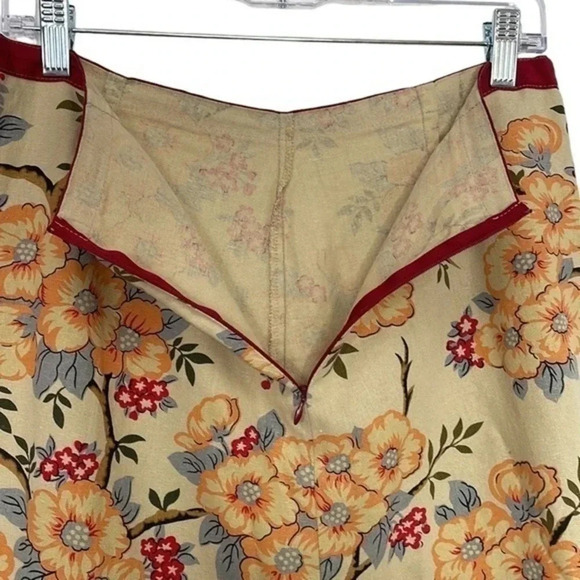Handmade Floral Skirt w/a Vintage Looking Print - Picture 5 of 5